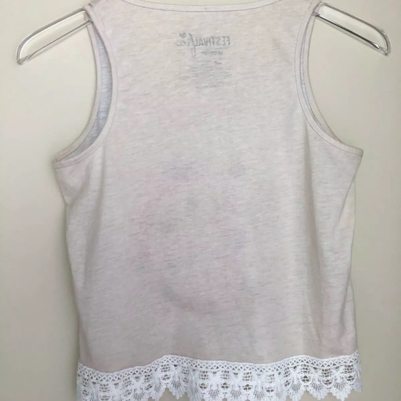 NEW FESTIVALFREE byWOODSTOCK S Tank Top Crop Peace - Picture 5 of 5